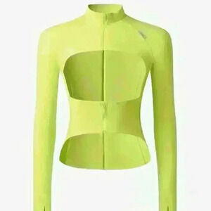 TRANSCEND CUTOUT JACKET - Growth Green - Cycle Jacket